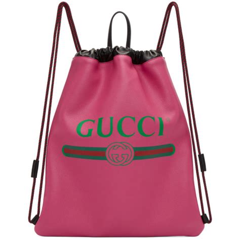 gucci backpack light pink|gucci drawstring backpack.